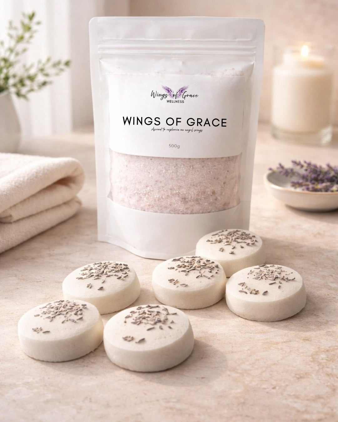 Shower Bomb & Bath Salt - Gift Pack