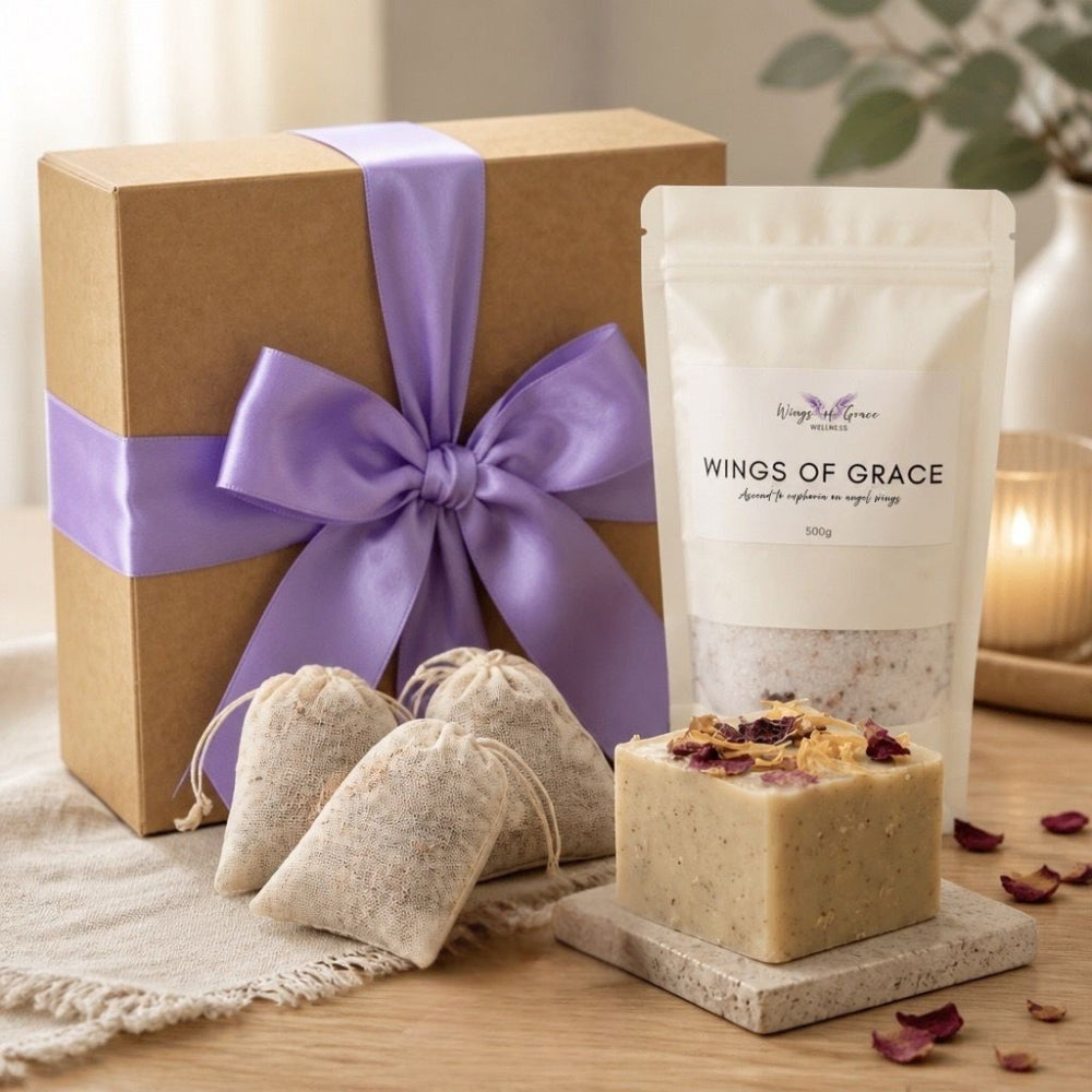 Foot Scrub, Bath Teabags and Bath Salt - Gift Pack